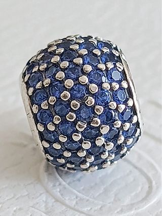 Pandora Charm ORIGINAL Bola Azul Brillante - Pave
