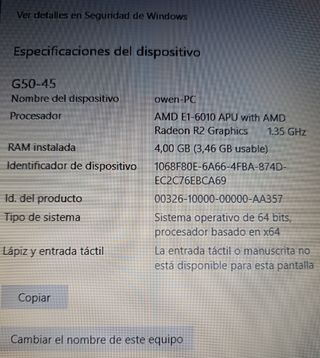 Ordenador portátil Lenovo Negro
