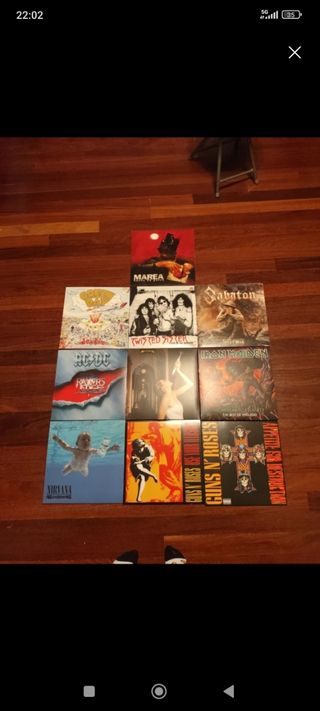 Vinilos Nirvana y Iron Maiden