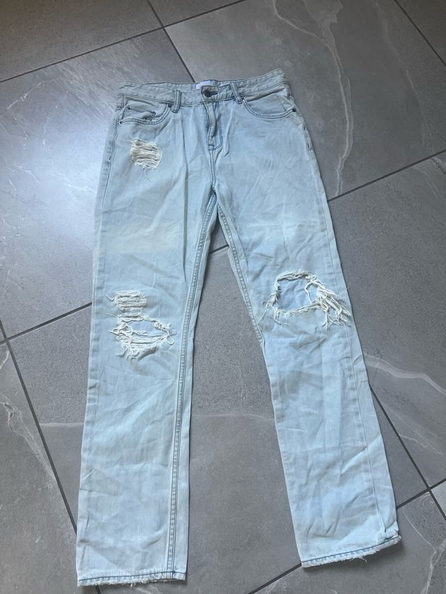 Jeans Lee strappati azzurri