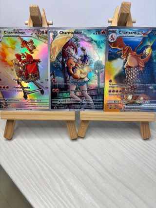 Trio Evolutivo Charizard Custom Cards