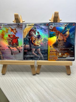 Trio Evolutivo Charizard Custom Cards