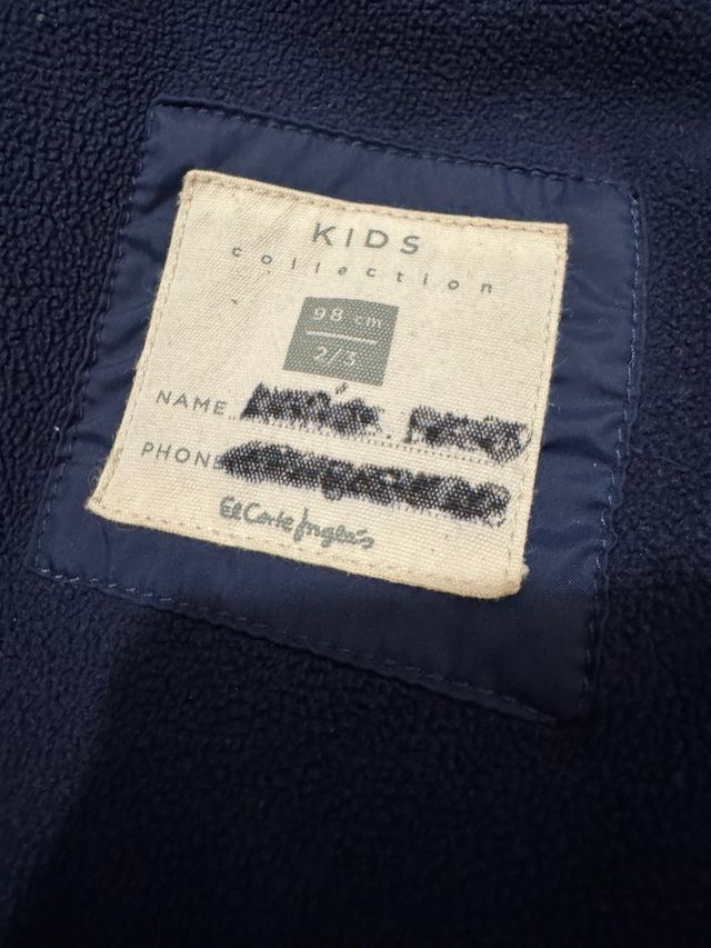 Cazadora El Corte Inglés niño