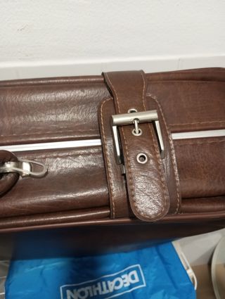 Maleta Vintage Cuero- JET STAR- Con Ruedas.