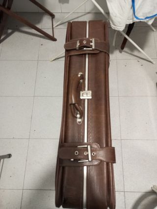 Maleta Vintage Cuero- JET STAR- Con Ruedas.