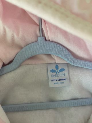 Dos Buzos rosas acolchados para bebé