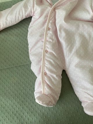 Dos Buzos rosas acolchados para bebé