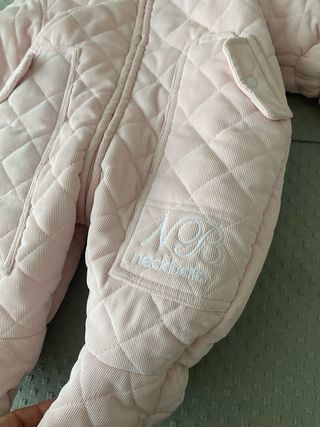 Dos Buzos rosas acolchados para bebé