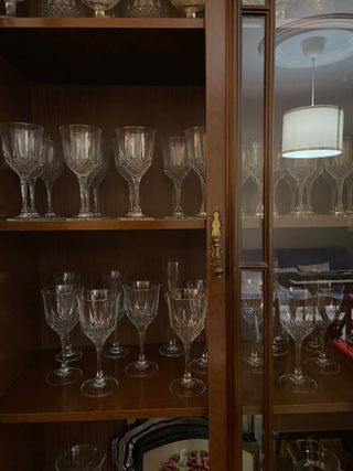 Mueble Vintage Madera Cristal Bien Conservado