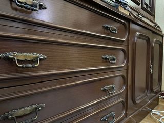 Mueble Vintage Madera Cristal Bien Conservado