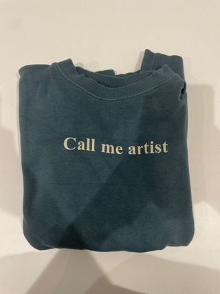 Jersey Zara Call me artist Teal