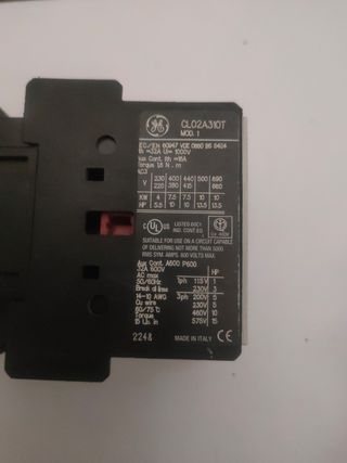 Contactor Telemecanique CA2 + Guarda Motor GE CL02