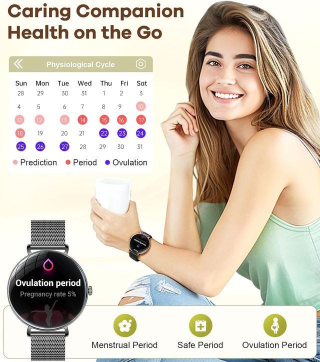 Smartwatch Mujer AMOLED Salud IP68 LIGE