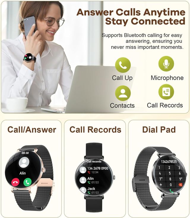 Smartwatch Mujer AMOLED Salud IP68 LIGE