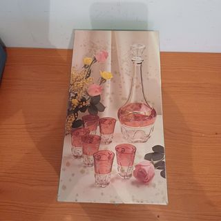 Juego Decantador y Vasos Italia