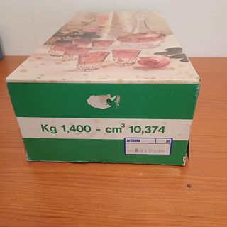 Juego Decantador y Vasos Italia