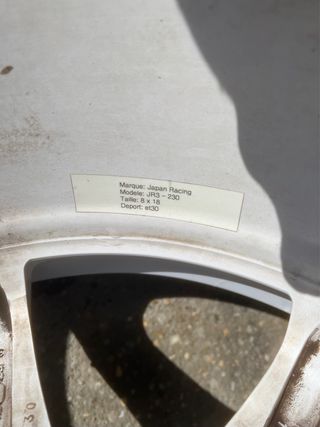 Llantas Japan Racing JR3 5x114,3  5x120 Blancas