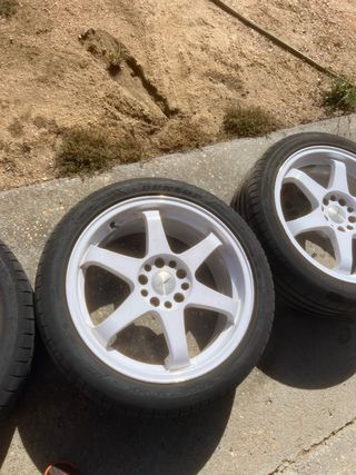 Llantas Japan Racing JR3 5x114,3  5x120 Blancas