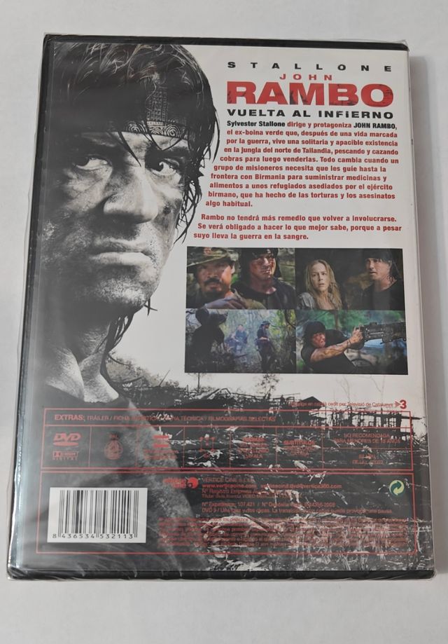 Dvd Rambo: Vuelta al Infierno (Español)(Sin abrir)