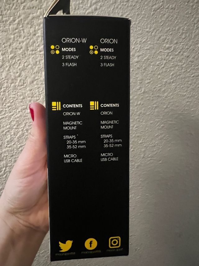 Luz Dianteira e Traseira de Bicicleta Moon Orion-W