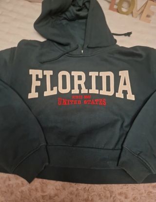 Sudadera Bershka Verde Florida