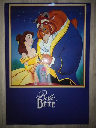 Cartel Bella y Bestia Disney