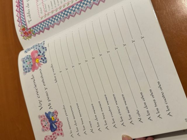 Libro Registro Nacimiento Bebé