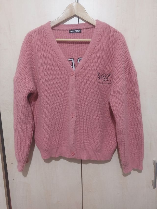 Cárdigan Shein Rosa Talla L