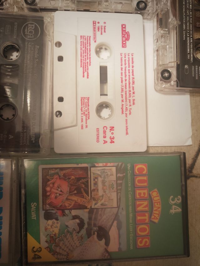 Lote 7 Cintas Cassette Variadas Coleccionistas + 2