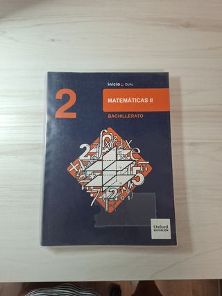 Libro Matemáticas 2° Bachillerato