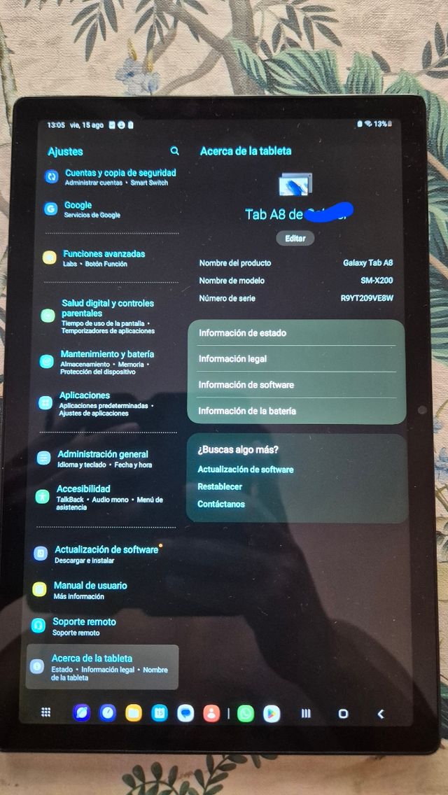 Tablet Samsung A8 - 64GB
