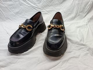 Mocasines Zara Negros Mujer Talla 38
