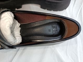 Mocasines Zara Negros Mujer Talla 38
