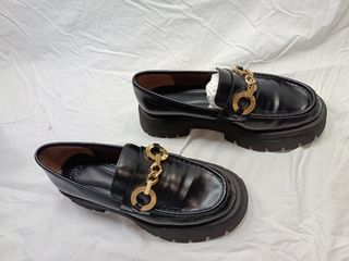 Mocasines Zara Negros Mujer Talla 38