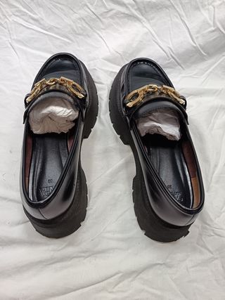 Mocasines Zara Negros Mujer Talla 38