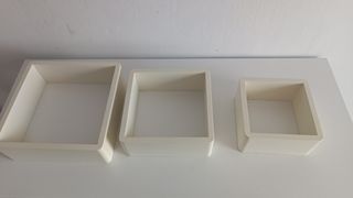 Pack 3 Estanterías Cuadradas Blancas