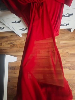 Vestido de fiesta burdeos