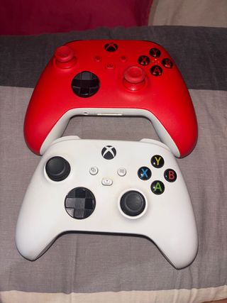 Mando Xbox Rojo y Blanco