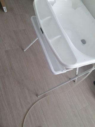 Bañera cambiador bebé con estampado