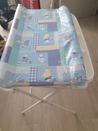 Bañera cambiador bebé con estampado