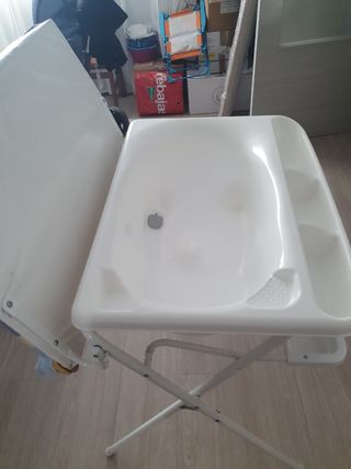 Bañera cambiador bebé con estampado