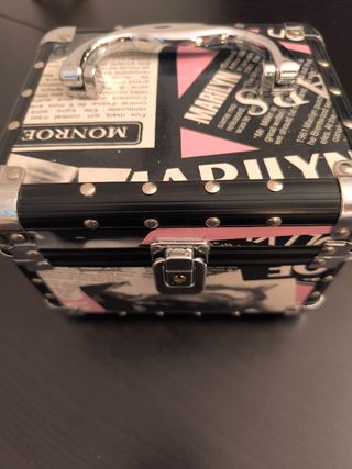 Maletín Maquillaje Marilyn Monroe Negro Rosa