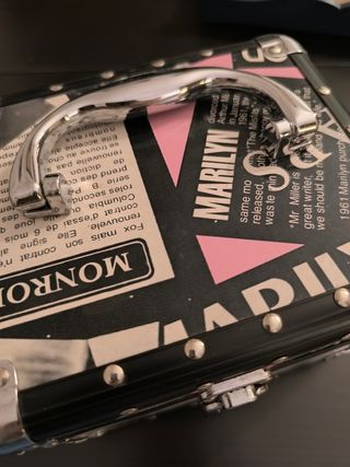 Maletín Maquillaje Marilyn Monroe Negro Rosa