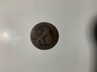 Moneda Española 1870 5 Céntimos Hispania sentada