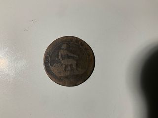 Moneda Española 1870 5 Céntimos Hispania sentada