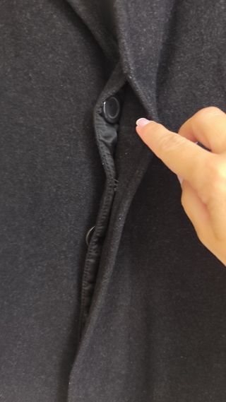 Abrigo de hombre gris oscuro 