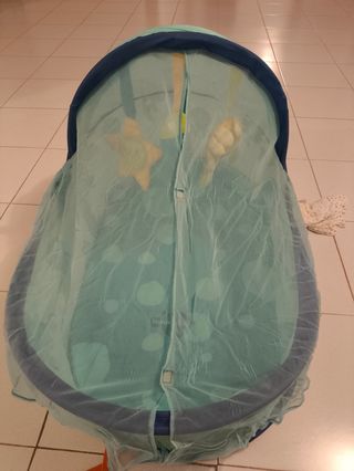 Cuna de viaje plegable con mosquitera