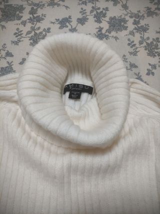 Jersey de lana mujer blanco