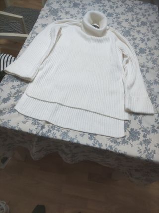 Jersey de lana mujer blanco