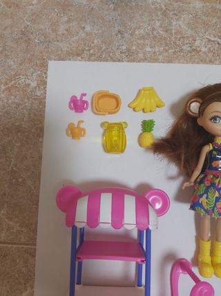 Enchantimals Set Mono y Carrito